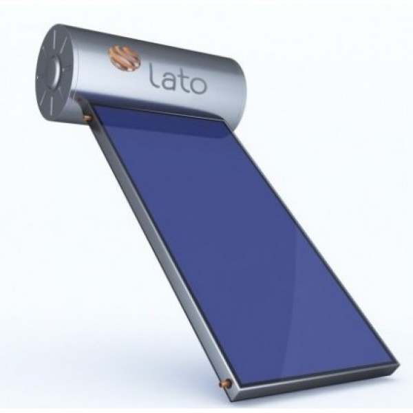 LATO ΗΛΙΑΚΟΣ ΘΕΡΜΟΣΙΦΩΝΑΣ ΣΕΤ 120lt 2m² Super Glass Διπλής Ενέργειας