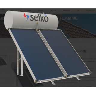SELKO ΙΝΟΧ ΗΛΙΑΚΟ SB ΜΕ INOX ΣΩΛΗΝΑ 200L 2ΠΛΗΣ 4ΤΜ