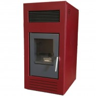 MYTHERM ANGELA PRO 8 ΣΟΜΠΑ PELLET  Αερόθερμη / Αεραγωγών 8kW Μπορντό