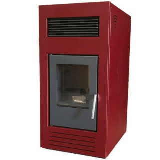 MYTHERM ANGELA PRO 8 ΣΟΜΠΑ PELLET  Αερόθερμη / Αεραγωγών 8kW Μπορντό