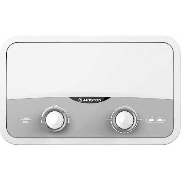 ARISTON AURES SLIM 4 SH EU ΕΠΙΤΟΙΧΙΟΣ ΤΑΧΥΘΕΡΜΟΣΙΦΩΝΑΣ ΜΠΑΝΙΟΥ/ΚΟΥΖΙΝΑΣ ΜΟΝΟΦΑΣΙΚΟΣ 4kw