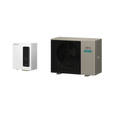 FUJITSU Comfort Series με Hydro Box WSEP100KR3/WPEG080KRF αντλία θερμότητας MONOBLOCK 8KW 60°C Μονοφασική